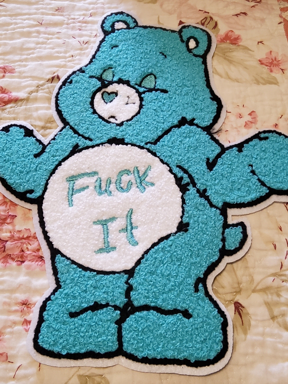 Blue Novelty Jacket Size Iron On